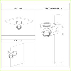 Dahua HAC-HDW1801T-Z Dôme HDCVI 4IN1 4K DN WDR IR60m…