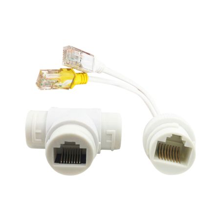 POE-DUAL-SINGLE-RJ45 - Poe Combiner and separator RJ45, For IP cameras, White…