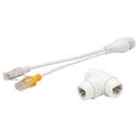 POE-DUAL-SINGLE-RJ45 - Combinador e separador Poe RJ45, Para câmaras IP, Cor…