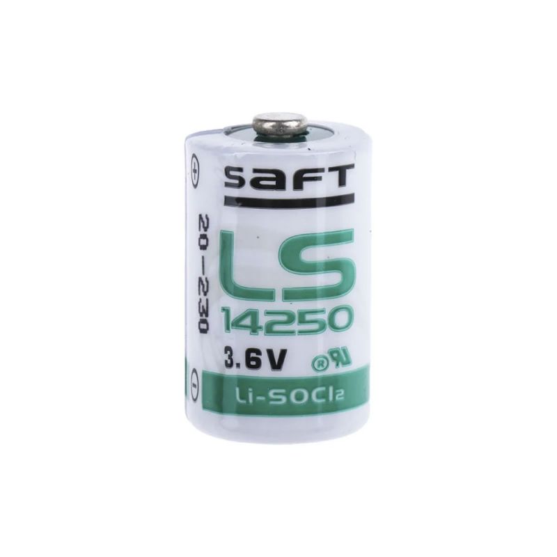 DEM-2501 1/2AA lithium battery. 3.6V/1.2Ah