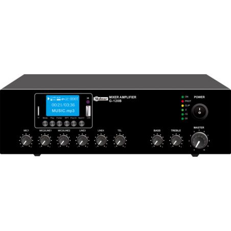 Golmar G-120B AMPLIFICADOR USB 120W. Amplificador de sobremesa de 120W r.m.s. G-120B.