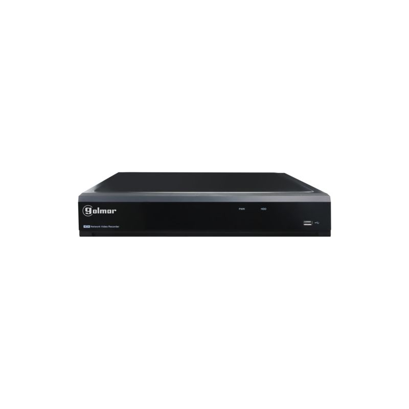 Golmar DVR-104R RECORDER 2TB 5IN1 H.265 4K. DVR-104R 4K digital recorder for 4 cameras.