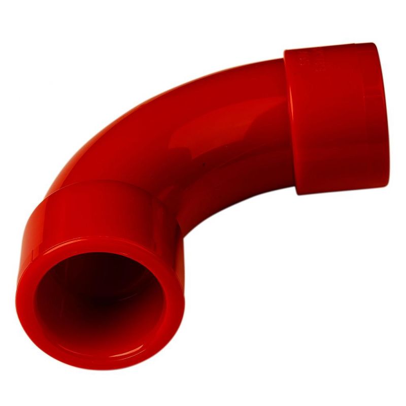 Kidde 9-10906 Codo 90º para Tubería 27mm de sistemas de detección por aspiración Color Rojo Aritech