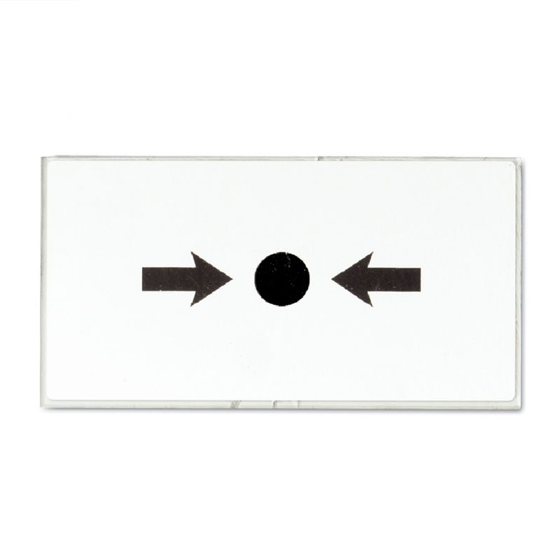 Kidde DM715 Replacement crystal without logo for conventional and analog push buttons 10 units