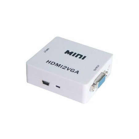 Conversor HDMI a VGA con audio alimentacion por USB