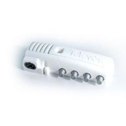 Amplificador interior de vivienda Televes 2S+TV con retorno pasivo a conectores F gama CATV (5-862 MHz)