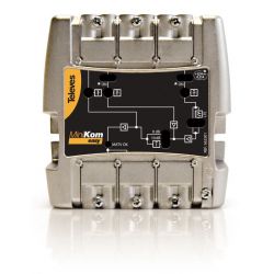 Central amplificadora Minikom 3e/1s FM-V-U Televes LTE