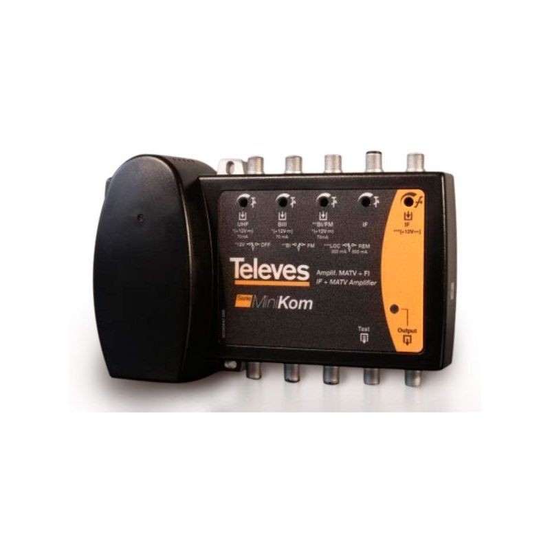 Centrale d'amplification Minikom BI/FM-BIII/DAB-UHF-FI Televes
