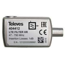 Filtro LTE "CEI" 5...790MHz VHF/UHF (C21-60) selectivo interior (Blister P) Televes Televes