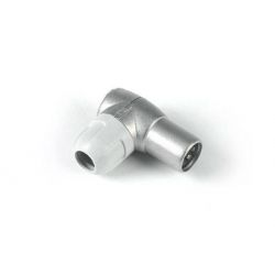 Conector IEC 90 ° macho Ø 9.5mm Televes