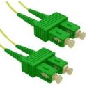Cable de fibra óptica 0.5m SC/APC a SC/APC duplex bifibra monomodo 9/125