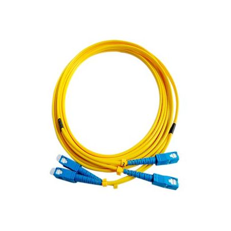 Cable de fibra óptica 0.5m SC a SC duplex bifibra monomodo 9/125