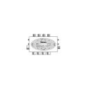 Combinador pasivo MATV/FI 21 dB MULTIMAT Televes