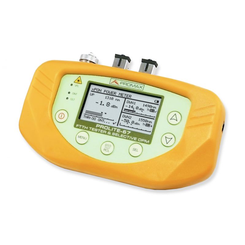 Promax PROLITE-67: Mesureur selectif de puissance optique pour FTTX-xPON