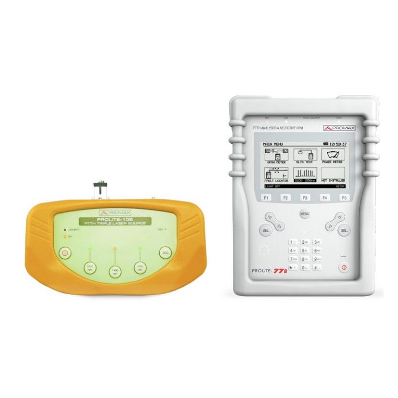 Promax PL-775B: Kit avancé de mesure pour fibre optique