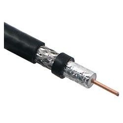 Cable coaxial RG11 716 aluminio negro exterior bobina de 305 metros