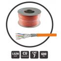 Réseau RJ45 1m câble Cat 7 SFTP PIMF 600MHz Gris
