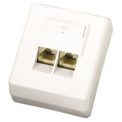 Roseta empotrada RJ45 2 vías Cat6 blindado