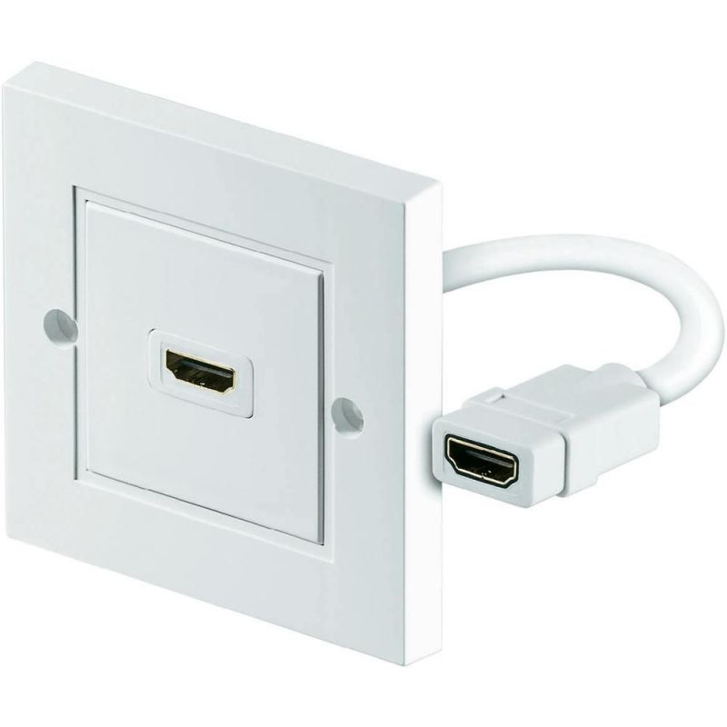 Wall socket AP/UP RJ45 2 way Cat6 shielded