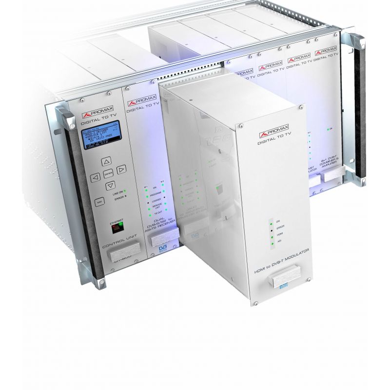 Modulador TDT COFDM Promax DT-511-02 Encoder DVB H.264
