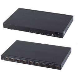 Distribuidor Splitter HDMI 1x8 (1 entrada 8 salidas). UHD 4K, 3D, HDCP