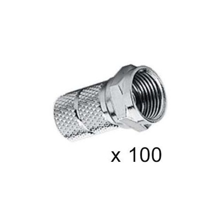 Bolsa de 100 conectores F Triax para cable coaxial de 7 mm triax-153073