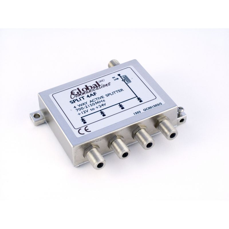 Distribuidor Splitter ACTIVO 4 Vias 700 - 2150 MHz Global Communications