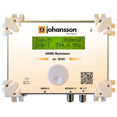 Johansson 8202: HDMI to DVB-T, DVB-C, DMB-T et ATSC modulator