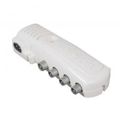 Amplificador interior de vivenda Televes 2 salidas + TV G. 18/10+20/12 dB Vs 105+110 dBμV “F” - [BL]