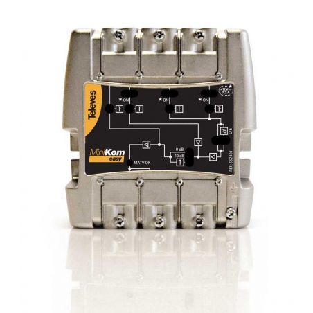 Amplificateur série MiniKom "Easy F" 3e/1s FM-V-U LTE Televes