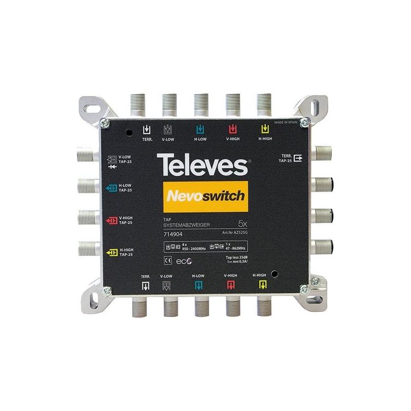Nevoswitch derivador 5x5x5 F 20dB Televes