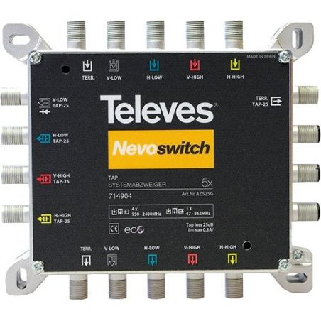 Nevoswitch derivador 5x5x5 F 20dB Televes