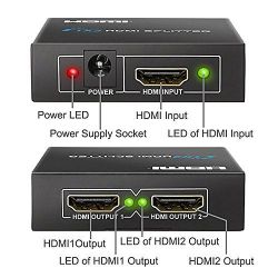 Distribuidor Splitter HDMI 1x2 (1 entrada 2 salidas) 3Dfull
