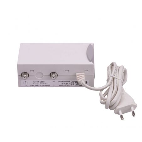 Amplificador Interior TDT/CABLE Triax IFA 213 20 dB 2 salidas