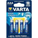 Varta High Energy LR03 Bateria AAA 1.5V 4pcs