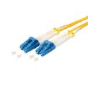 Cable de fibra óptica Duplex LC/LC de 5m amarillo, monomodo 9/125μ