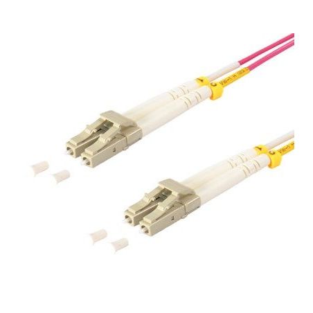 Fiber optic patch cable LC/LC Duplex 5m Violet, 50/125μ Multimode OM4