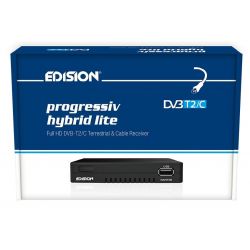 Edision Progressiv Hybrid Lite Terrestrial and Cable Receiver DVB-T2/C