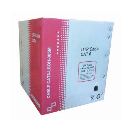 Network Cable Coil Cat 6 UTP LSZH 305m white