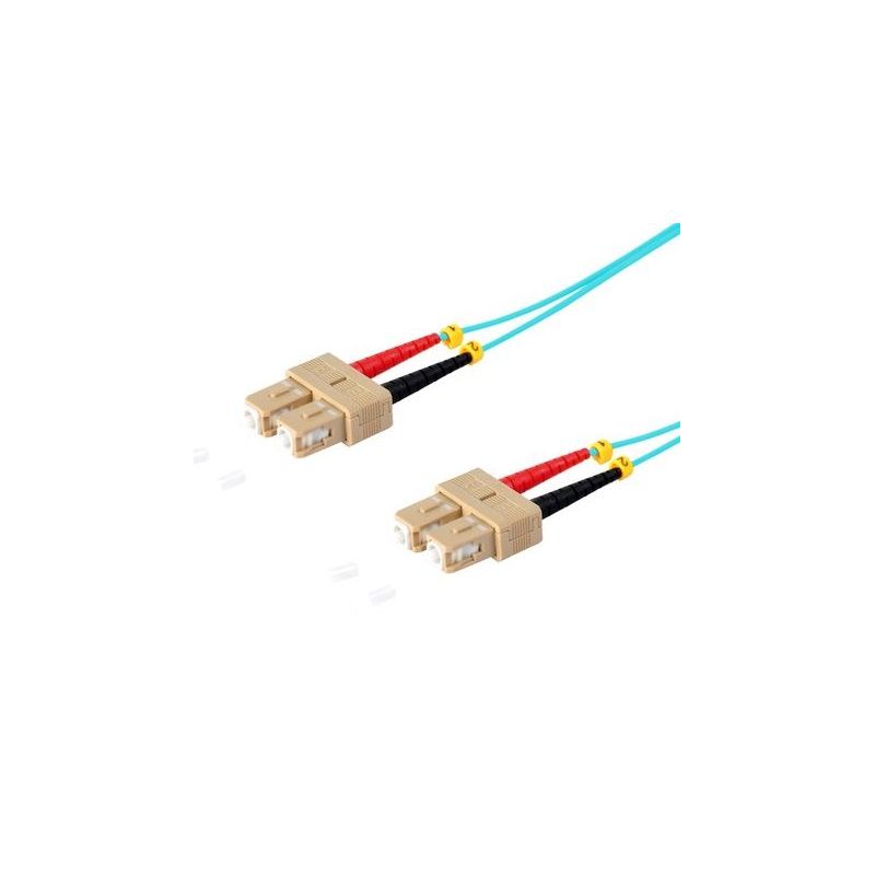 Cabo de fibra óptica  SC/SC  Duplex  5m  Azul, 50/125μ  Multimodo OM3