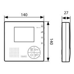 Tegui Classe 100V12B monitor a color manos libres a 2 hilos