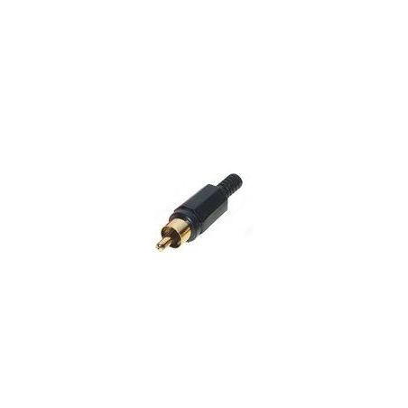Black male RCA connector