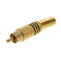 Conector RCA banhado a ouro blindado