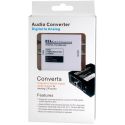 Conversor de audio digital Óptico Toslink (S/PDIF) o RCA en analógico 2xRCA o Jack 3.5mm