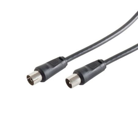 Cable Coaxial latiguillo antena PAL macho-hembra negro 1.5 mt