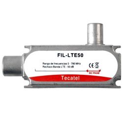 Filtre LTE/4G, atténuation 50dB à C60 Tecatel FIL-LTE50