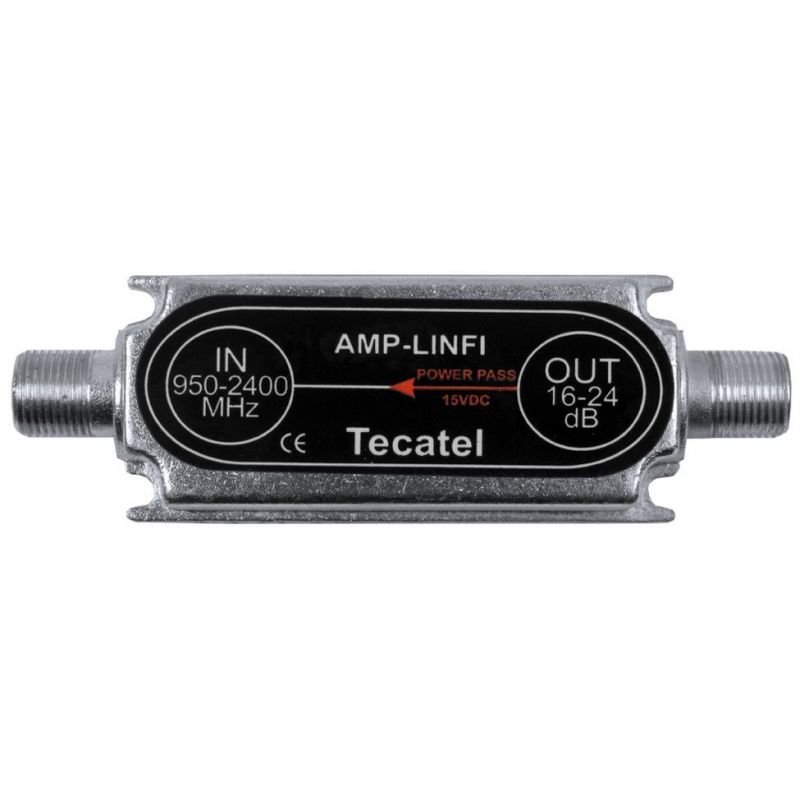 SAT amplificateur de ligne 24 dB 950-2400 Mhz Tecatel