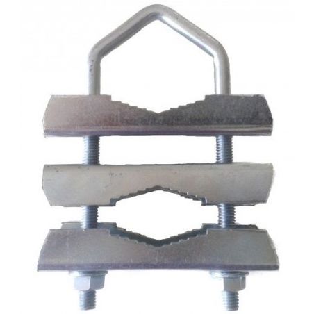 Abraçadeira com três flanges. Métrico 8x290mm. AMP015D