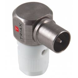 Triax KOSWI 4 LTE Conector IEC macho acodado 90º. Triax 154110