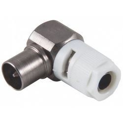 Triax KOSWI 4 LTE IEC coax male 90º plug. Triax 154110